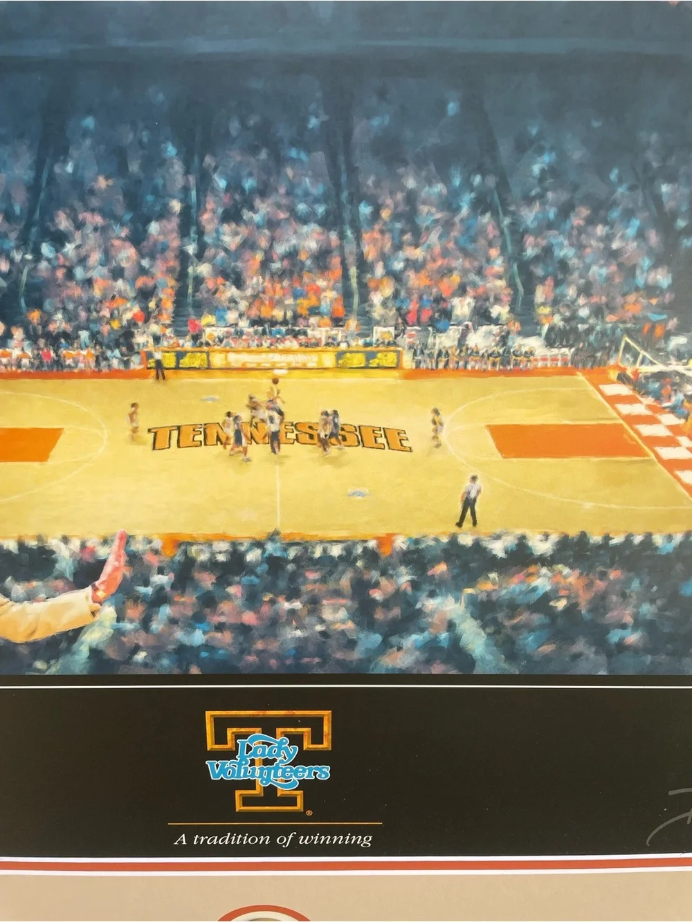 Tennessee Volunteers Pat Summitt  Head Coach Handsigned Art